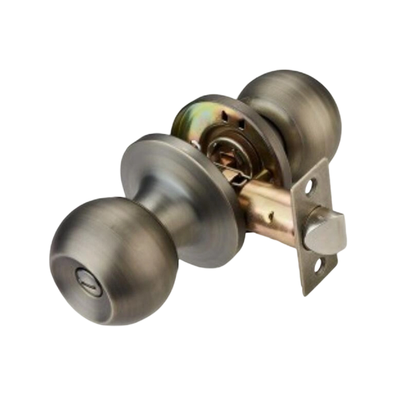 Antique Copper Tubular Knob Lock