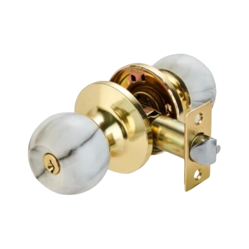 Antique Copper Tubular Knob Lock