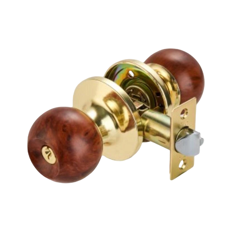 Antique Copper Tubular Knob Lock