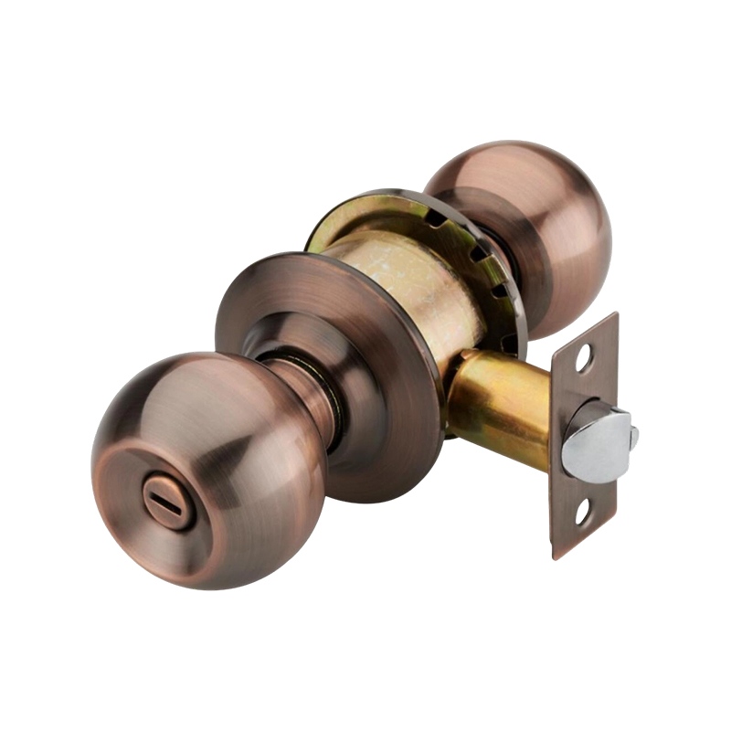 Stainless Steel Brushed - SS Cylindrical Knob Door Lock
