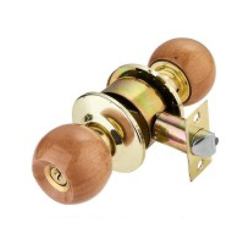 Stainless Steel Brushed - SS Cylindrical Knob Door Lock