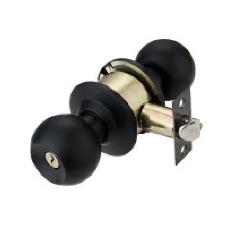 Stainless Steel Brushed - SS Cylindrical Knob Door Lock