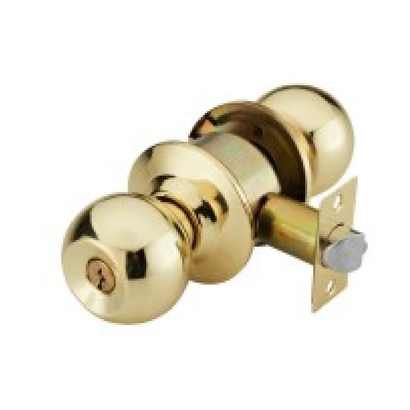 Stainless Steel Brushed - SS Cylindrical Knob Door Lock