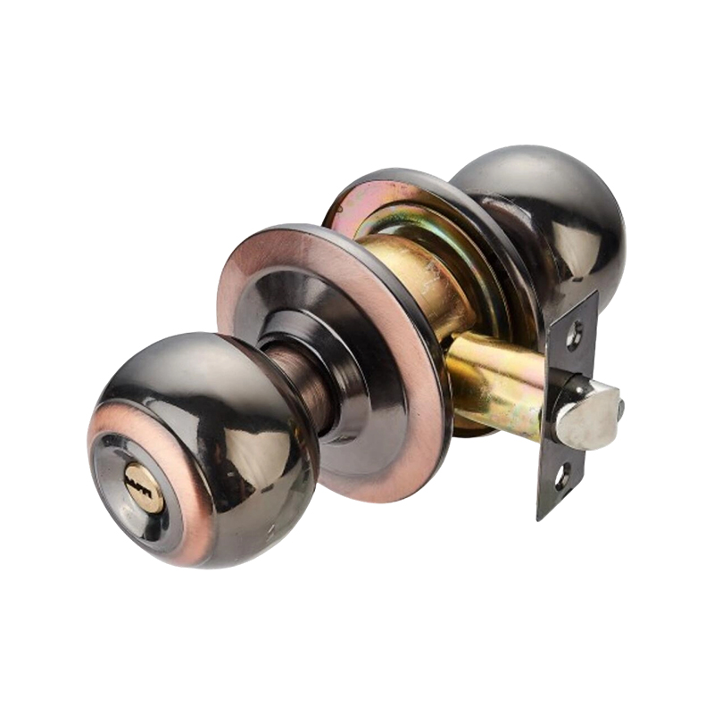 Gunmetal Black/Red Bronze - AC/BN Entry Cylindrical Knob Lock