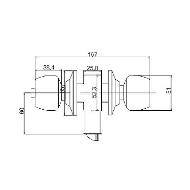 Red Bronze — AC Cylindrical Knob Lock