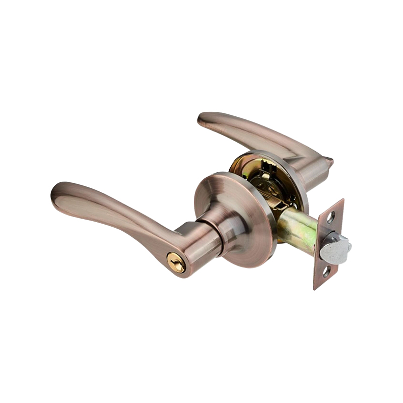 Brushed Nickel — SN Aluminum Tubular Lever Door Lock