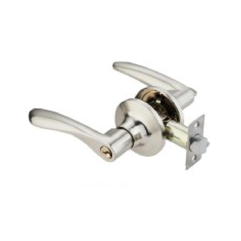 Brushed Nickel — SN Aluminum Tubular Lever Door Lock