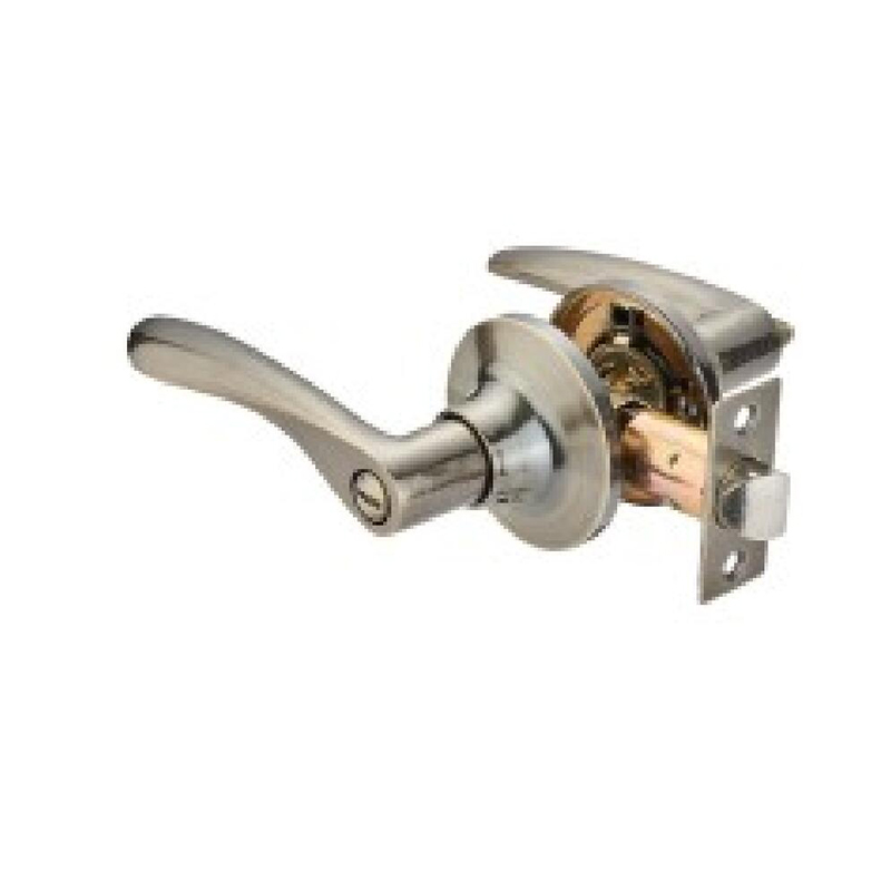 Brushed Nickel — SN Aluminum Tubular Lever Door Lock
