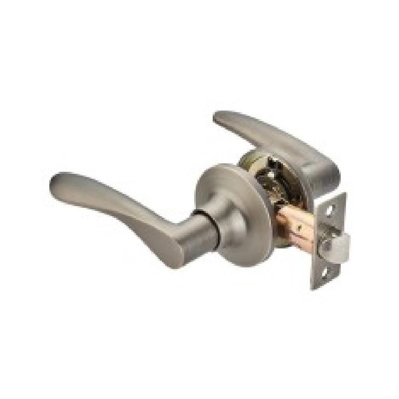 Brushed Nickel — SN Aluminum Tubular Lever Door Lock