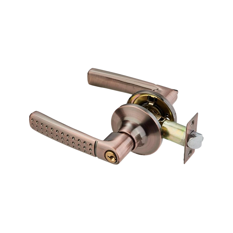 Brushed Nickel — SN-6026 Tubular Lever Door Lock