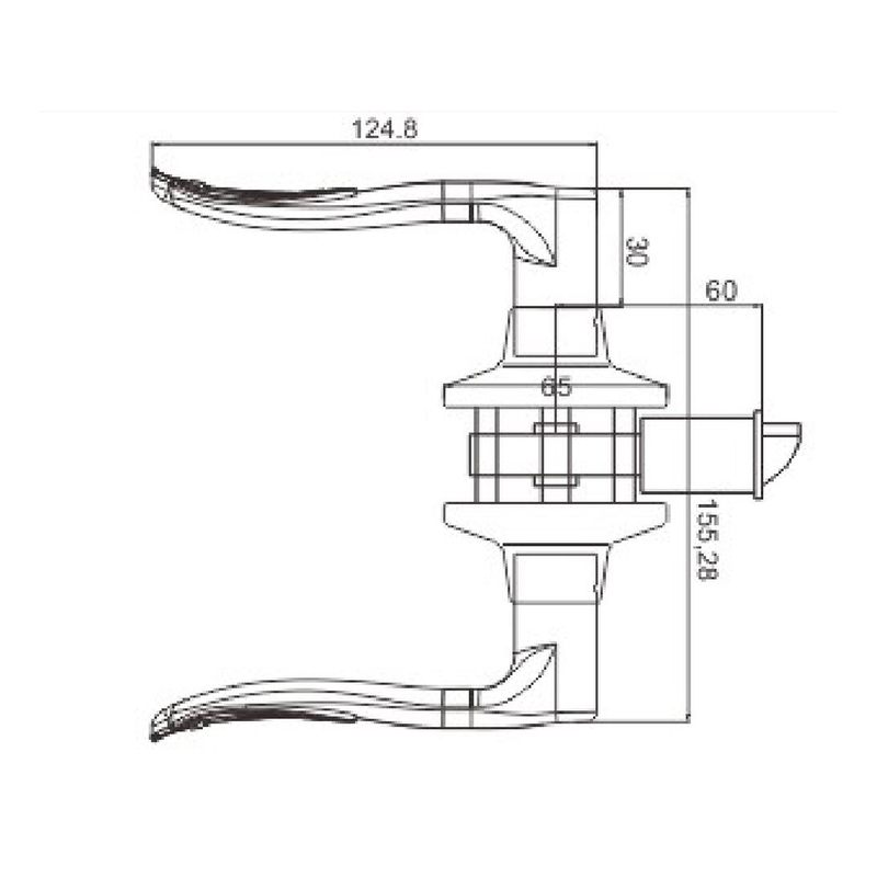 Red Bronze – AC-6033 Tubular Lever Door Lock