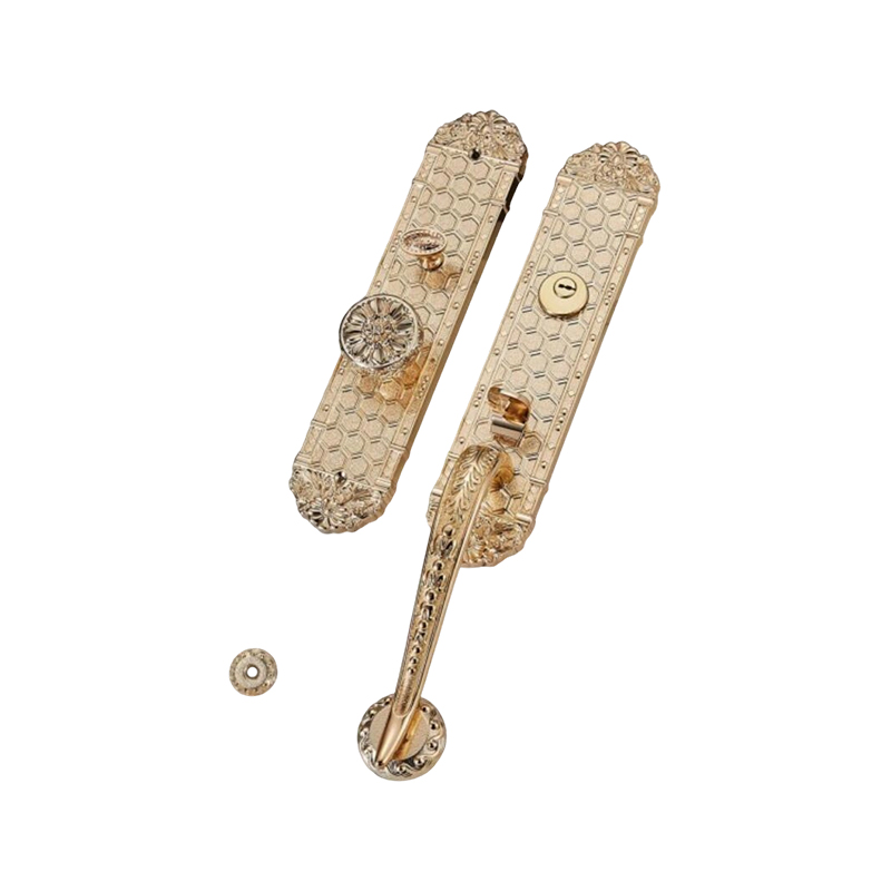 9802M-01 Single-Pull PVD Mortise Lock for Villas