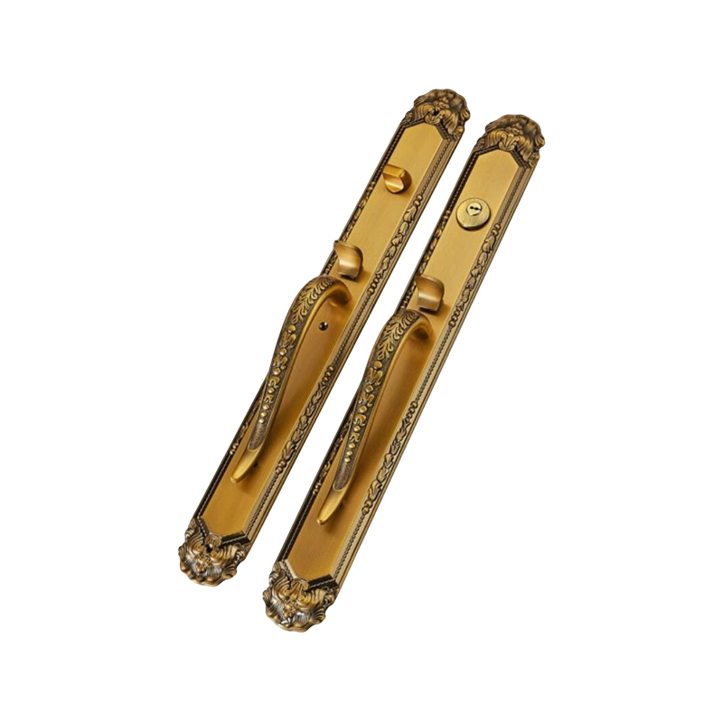 9801XL-01 Double-Pull Yellow Brass Mortise Lock for Villas