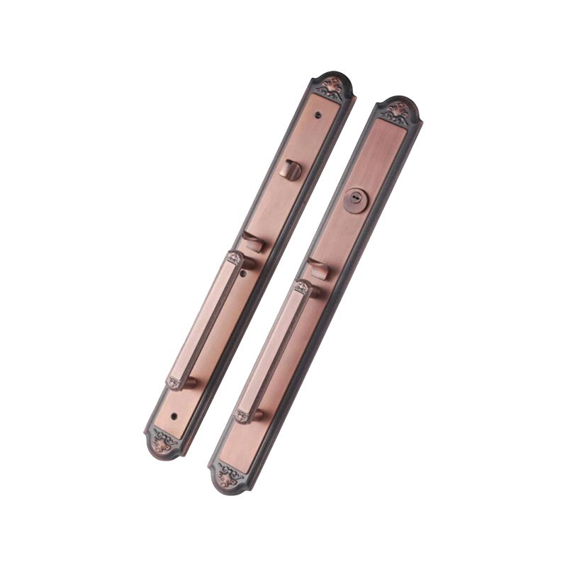 9810XL-07 Double-Pull Matte Brass Mortise Lock for Villas