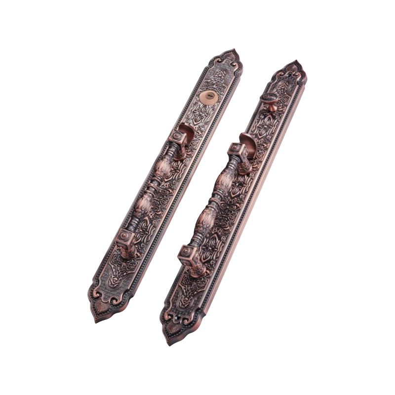 9803L-03 Single Brass Matte Brass Mortise Lock for Villas