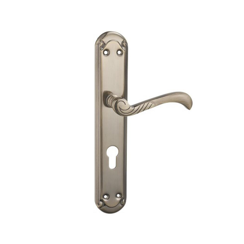 F990-L208 AB Door Handles & Levers With Plate